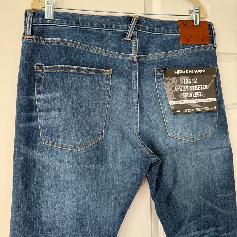 Hiroshi Kato The Scissors Slim Tapered Jeans - Ace 10.5oz Selvedge - Picture 6 of 6